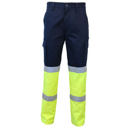 72R - Lightweight Yellow/Navy Cargo Pants with Bio-Motion Tape
