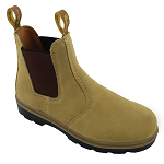 Suede Elastic Sided Work Boots