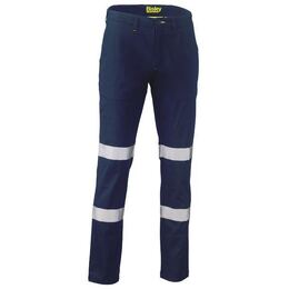 [82R] BISLEY BP6008T Taped Stretch Cotton Drill Work Pants