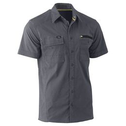 [3XL-Charcoal] BISLEY BS1144 FLX & MOVE Stretch Utility Shirt
