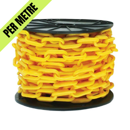 8mm Safety Chain, Plastic - Yellow