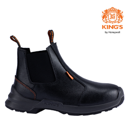 [06] KINGS 15-580 Elastic-Sided Slip On Work Boots, Black Size 6