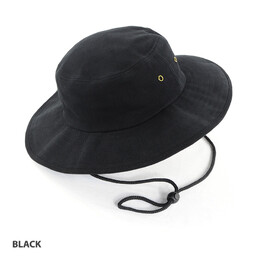 [Black - 59cm] GRACE Cotton Surf Hat