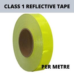 Class 1 Reflective Tape, Fluorescent Yellow - per metre