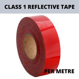 Class 1 Reflective Tape, Red - per metre