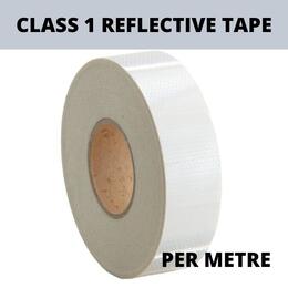Class 1 Reflective Tape, Silver White - per metre