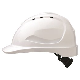 White | Vented Hard Hat with Ratchet Harness (HHV9R)