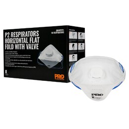PROCHOICE PC5025 P2 Disposable Respirators Horizontal flat fold with Valve - Box 10