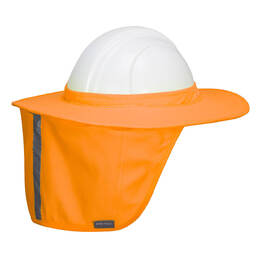 PORTWEST HA21 Hi-Vis Hard Hat Brim with Neck Shade [Orange] 