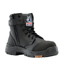 STEEL BLUE 317532 Argyle Zip Composite Boots, Black