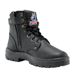 [SIZES 15+] STEEL BLUE 322152 Argyle Zip Black Work Boots