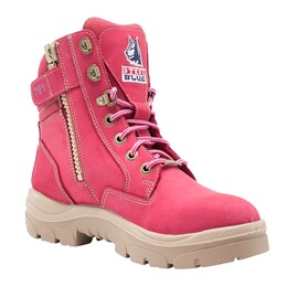 STEEL BLUE 512761 Ladies Southern Cross Zip Pink Boots