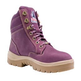 Size 10 - STEEL BLUE 522760 Ladies Southern Cross Nitrile Purple Safety Boots