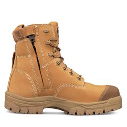 OLIVER AT45-632Z Argyle Zip Wheat Safety Boots - Size 7