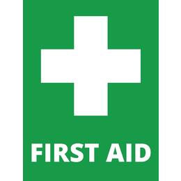 Metal Sign - 225mm x 300mm - First Aid