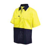 Small | WORKIT 2008YN - HiVis 2-Tone Lightweight Short Sleeve Shirt