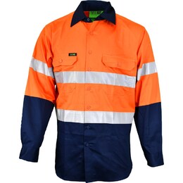 WORKIT 2013ON - 155gsm HiVis Long Sleeve Lightweight Taped Shirt