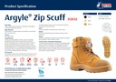 312652 | Wheat - STEEL BLUE Argyle Zip Scuff Boots