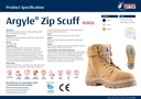 312652 | Sand - STEEL BLUE Argyle Zip Scuff Boots
