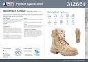 312661 | Sand - STEEL BLUE Southern Cross Zip Safety Boots