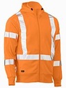 BISLEY BK6819XT X Taped Zip Front Fleece Hoodie, Orange