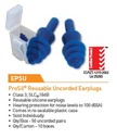 PROCHOICE PRO-SIL Reusable Uncorded Earplugs (EPSU)
