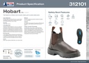 312101 | Black - STEEL BLUE Hobart Elastic-Sided Boots