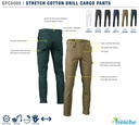 BISLEY BPC6008 Stretch Cotton Drill Cargo Pants