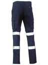 BISLEY BPC6008T Reflective Taped Cargo Pants, Navy