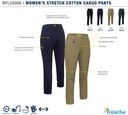BISLEY BPLC6008 Ladies Stretch Cargo Pants