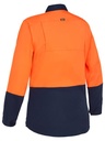 BL6895 BISLEY Women's Cool Lightweight Hi Vis Drill Shirt