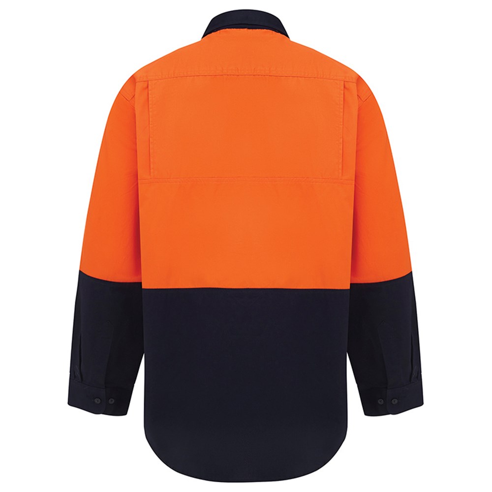 WORKIT 2007 Lightweight Long Sleeve Shirt Orange/Navy