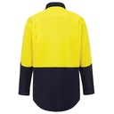 WORKIT 2007 Lightweight Long Sleeve Shirt Yellow/Navy