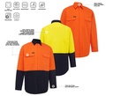 WORKIT 2007 Lightweight Long Sleeve Shirt Yellow/Navy