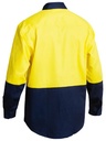 BISLEY BS6267 HiVis Long Sleeve Cotton Drill Shirt
