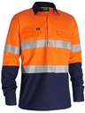 BISLEY BSC6415T Airflow Closed Front Taped Ripstop Long Sleeve Shirt