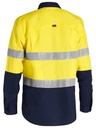 BISLEY BSC6415T Airflow Closed Front Taped Ripstop Long Sleeve Shirt