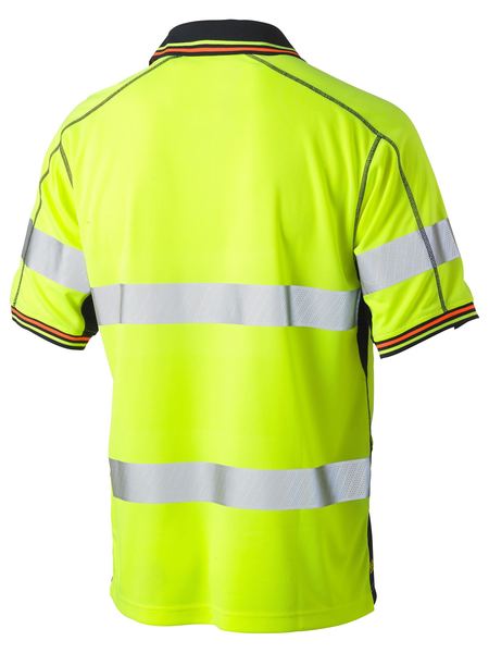 BISLEY BK1219T HiVis Poly Mesh Polo -Taped