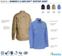 BISLEY BL6414 Womens X Airflow Ripstop Shirt