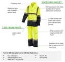 WORKIT 1305 Wet Weather Taped Rain Pants