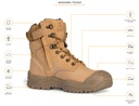 MONGREL 561 High Leg Zip Sider Boots w Scuff Cap