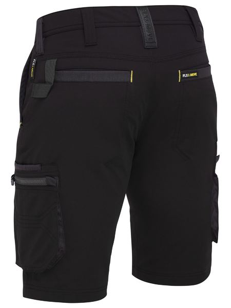 BISLEY BSHC1332 Flx & Move 4-Way stretch zip cargo shorts - Black
