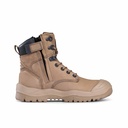 MONGREL 561060 High Leg Zip Sider Boots w Scuff Cap
