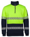 JB's 6HZS HiVis 1/2 Zip Fleecy Jumper