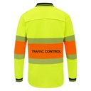 WORKIT Qld Traffic Control Polo Yellow-Orange