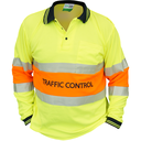 WORKIT Qld Traffic Control Polo Yellow-Orange