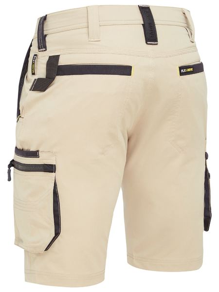 BISLEY BSHC1332 Flx & Move 4-Way Stretch Zip Cargo Shorts