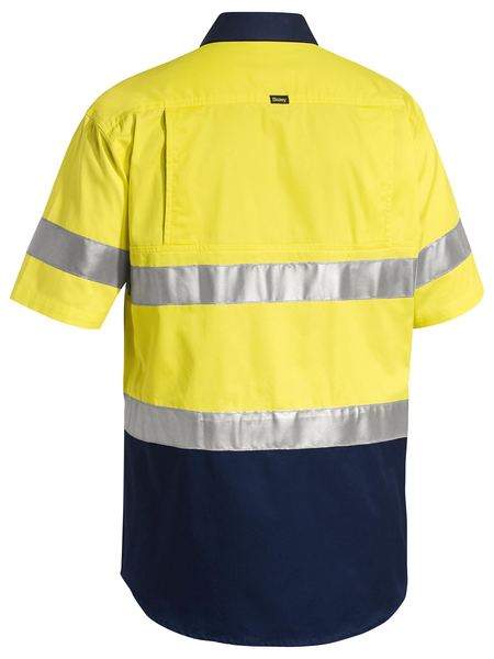 BISLEY BS1896 Reflective Taped Short Sleeve Lightweight Shirt
