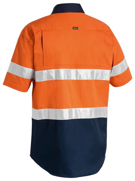 BISLEY BS1896 Reflective Taped Short Sleeve Lightweight Shirt