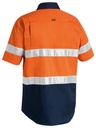 BISLEY BS1896 Reflective Taped Short Sleeve Lightweight Shirt